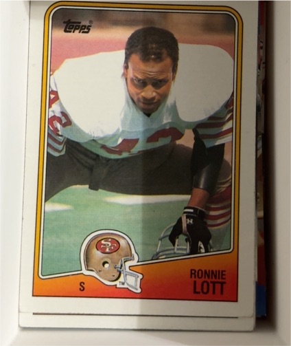 1988 Topps #51 Ronnie Lott — front