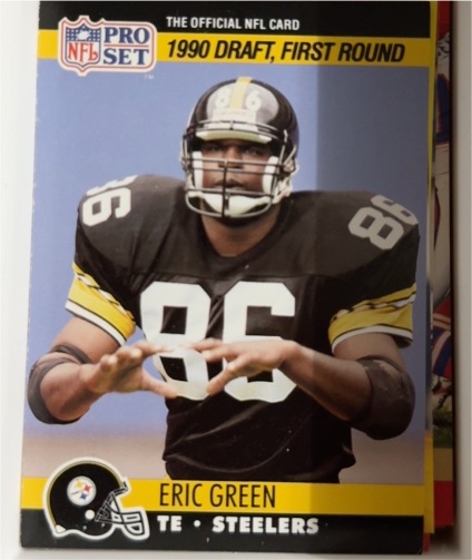 1990 Pro Set #689 Eric Green — front