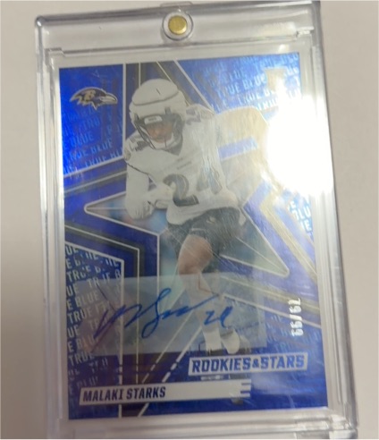 2025 Panini Rookies and Stars True Blue # Malaki Starks — front