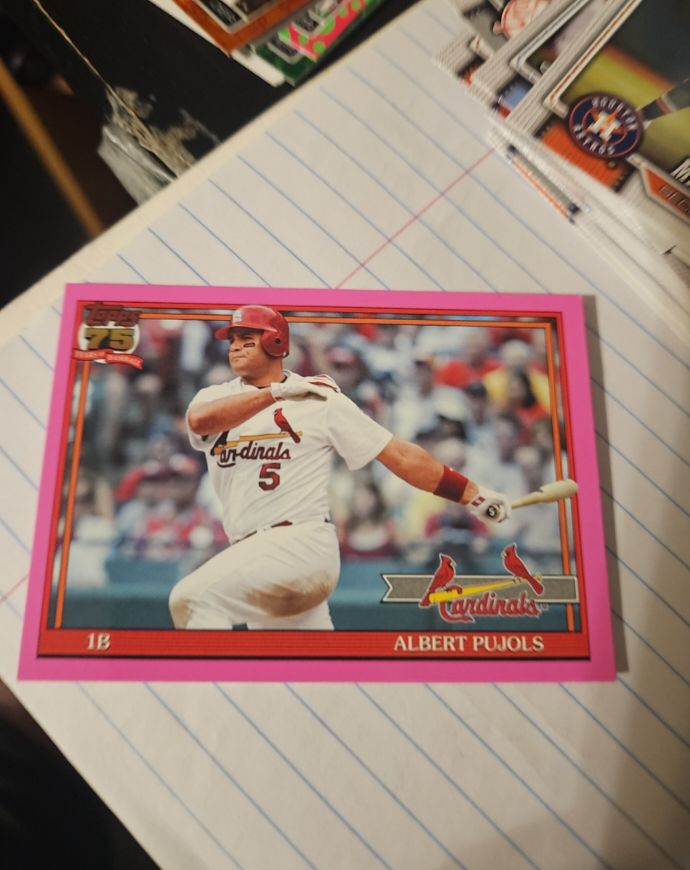 2026 Topps Series 1 1991 Topps Insert #T91-43 Albert Pujols — front