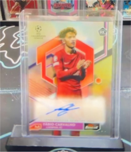 2022-23 Topps Finest UEFA Club Competitions #A-FC Fabio Carvalho Rookie Auto — front