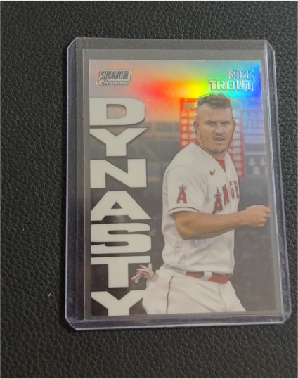 2022 Topps Stadium Club Chrome #2A Mike Trout Dynasty Insert — front
