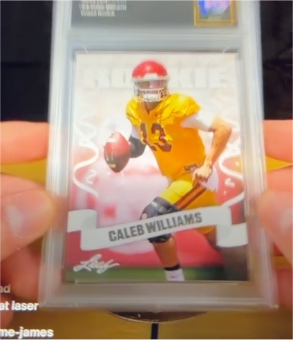 2022 Leaf Prized Rookie #8 Caleb Williams — front