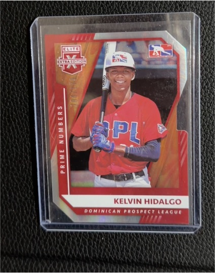 2021 Panini Elite Extra Edition Prime Numbers Kelvin Hidalgo — front
