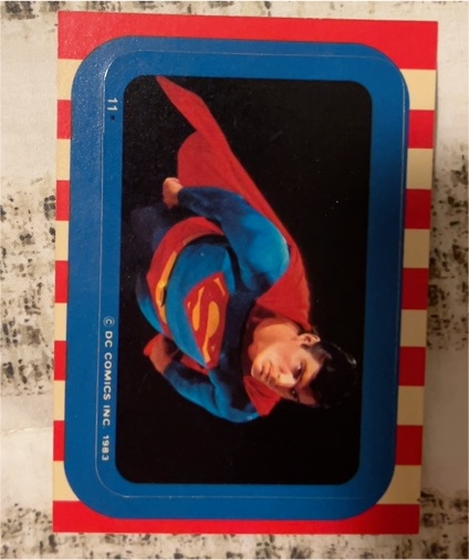 1983 Topps Superman III #11 Superman Sticker — front