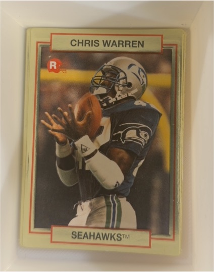 1990 Action Packed Rookie/Update #62 Chris Warren — front