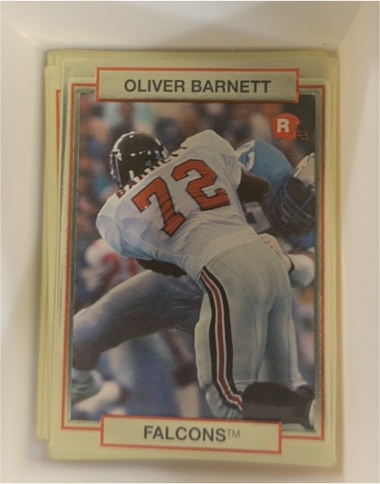 1990 Action Packed Rookie Update #61 Oliver Barnett — front