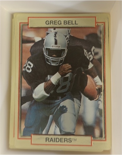 1990 Action Packed Rookie Update #77 Greg Bell — front