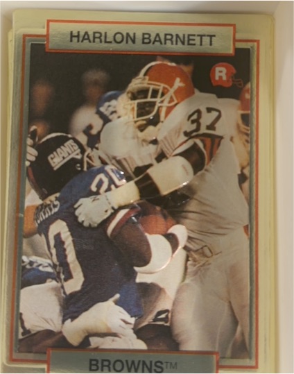 1990 Action Packed Rookie Update #47 Harlon Barnett — front