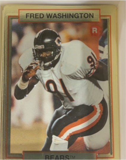 1990 Action Packed Rookie Update #42 Fred Washington — front
