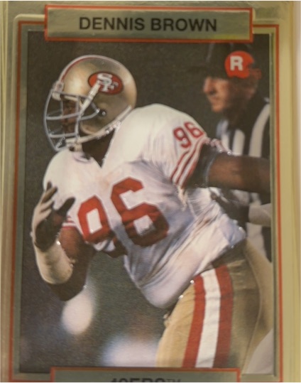 1990 Action Packed Rookie Update #21 Dennis Brown — front