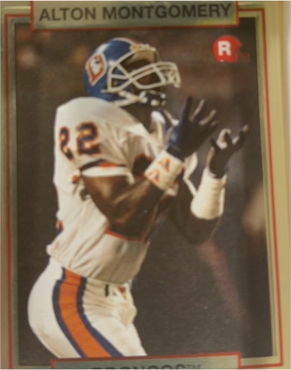 1990 Action Packed Rookie Update #9 Alton Montgomery — front