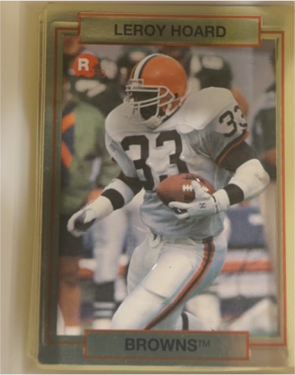 1990 Action Packed Rookie Update #57 Leroy Hoard — front