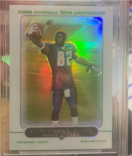 2005 Topps Chrome #189 Courtney Roby Rookie Card — front
