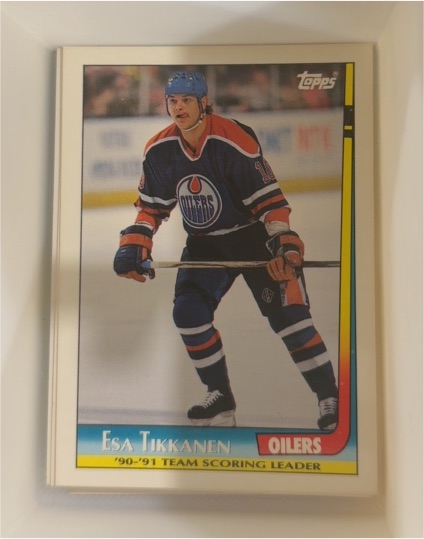 1990 Topps #6 Esa Tikkanen — front