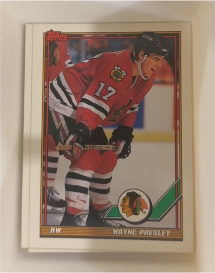 1991-92 Topps #385 Wayne Presley — front