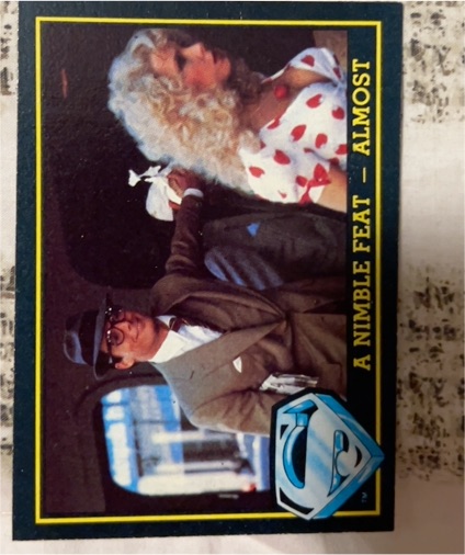 1983 Topps Superman III #8 A Nimble Feat - Almost — front