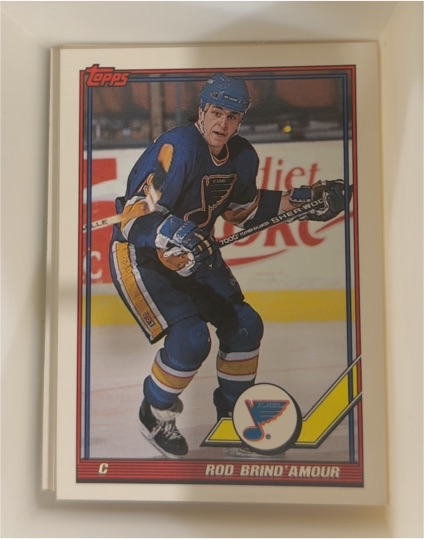 1991-92 Topps #490 Rod Brind'Amour — front