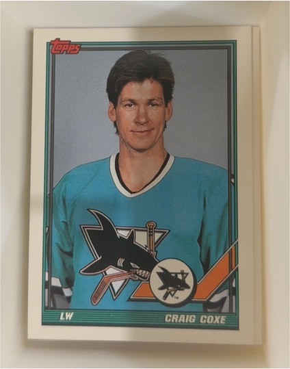 1991-92 O-Pee-Chee #447 Craig Coxe — front