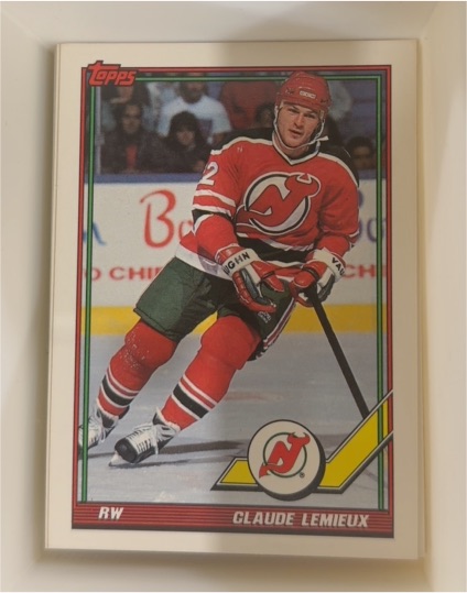 1991-92 Topps #394 Claude Lemieux — front