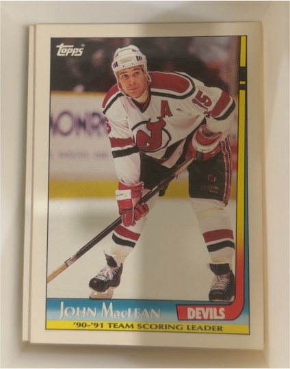 1991-92 Topps Team Scoring Leaders #15 John MacLean — front