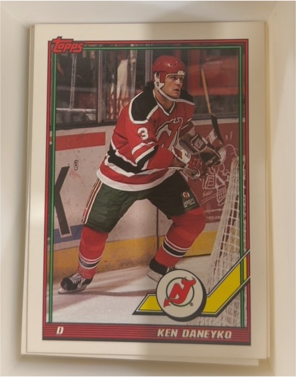 1991-92 Topps #118 Ken Daneyko — front