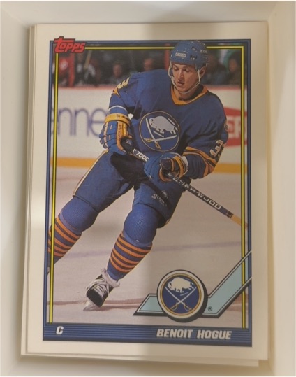 1991-92 Topps #292 Benoit Hogue — front