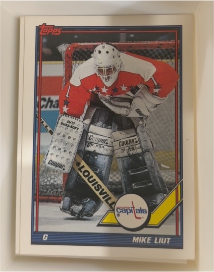 1991-92 Topps #154 Mike Liut — front