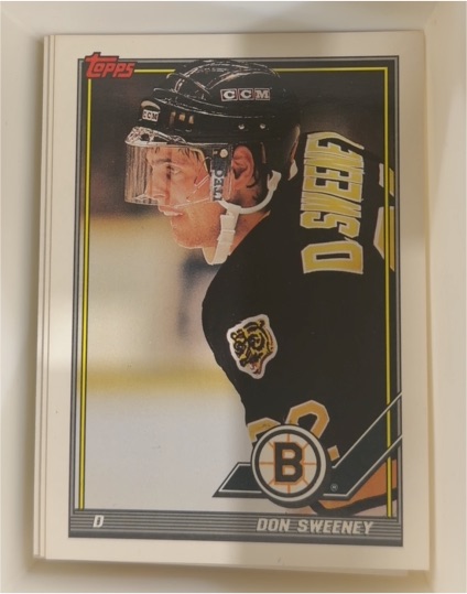 1991-92 Topps #319 Don Sweeney — front