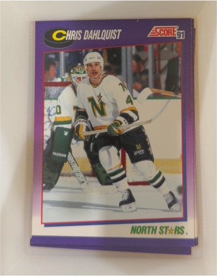 1991-92 Score American #404 Chris Dahlquist — front