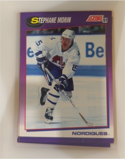 1991-92 Score Canadian English #254 Stephane Morin — front