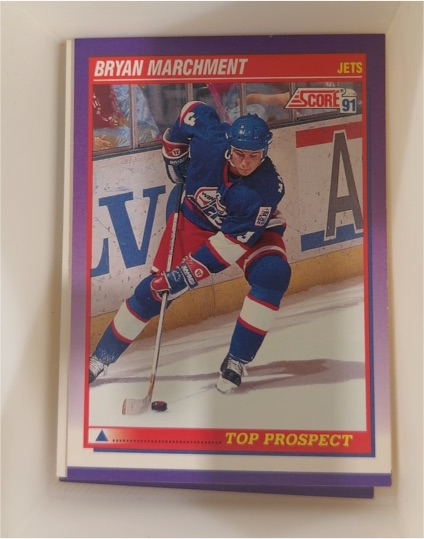 1991-92 Score American #314 Bryan Marchment — front