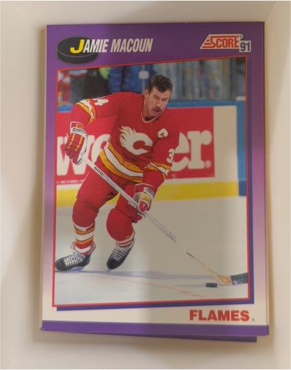 1991-92 Score American #284 Jamie Macoun Calgary Flames — front