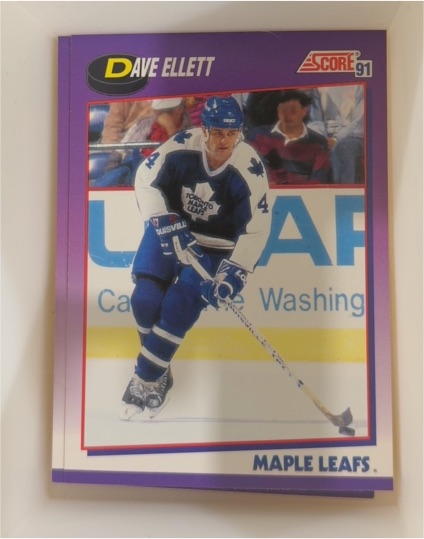 1991 Score #275 Dave Ellett — front