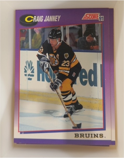 1991-92 Score American #253 Craig Janney Boston Bruins — front