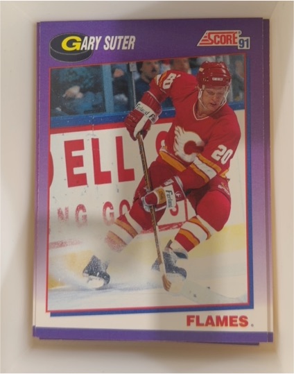1991-92 Score American #244 Gary Suter Calgary Flames — front