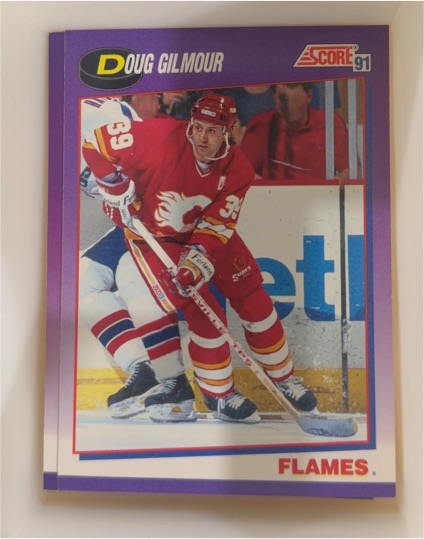 1991 Score #218 Doug Gilmour Calgary Flames — front