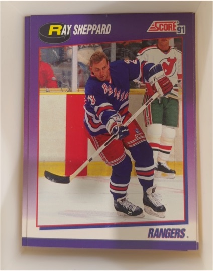 1991-92 Score #213 Ray Sheppard — front