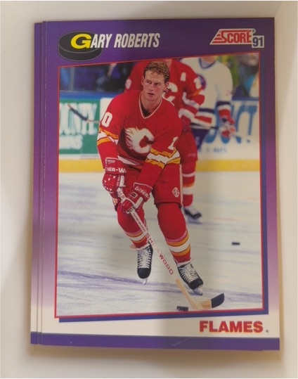 1991-92 Score #199 Gary Roberts — front