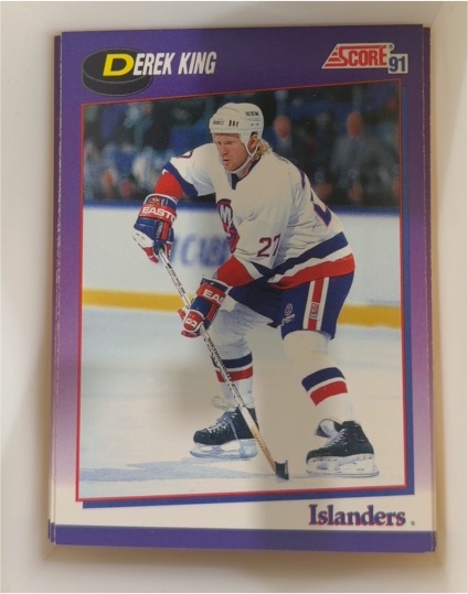1991-92 Score #167 Derek King — front