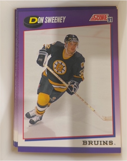 1991 Score #146 Don Sweeney Boston Bruins — front