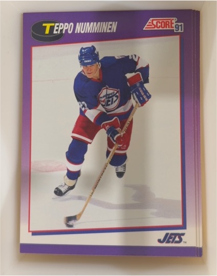 1991-92 Score #101 Teppo Numminen — front