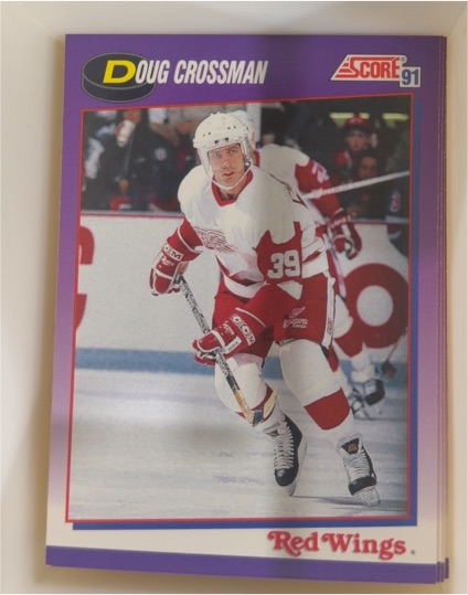 1991 Score #38 Doug Crossman Detroit Red Wings — front