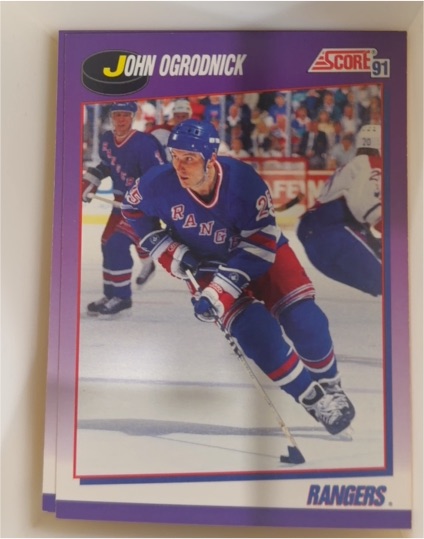 1991-92 Score #36 John Ogrodnick — front
