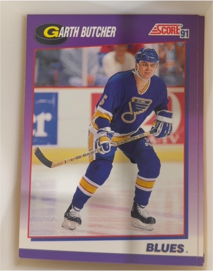 1991-92 Score #24 Garth Butcher — front