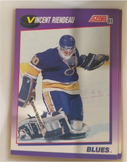 1991 Score #23 Vincent Riendeau — front