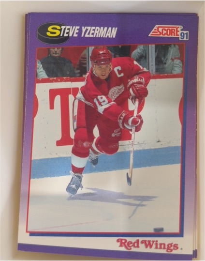 1991-92 Score American #190 Steve Yzerman Detroit Red Wings — front