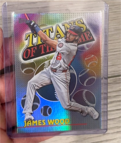 2026 Topps Series 1 #TOG-15 James Wood Titans of the Game — front