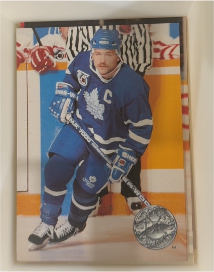 1991-92 Pro Set Platinum #120 Wendel Clark Toronto Maple Leafs — front
