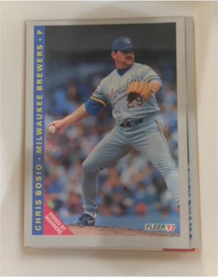 1993 Fleer #628 Chris Bosio — front